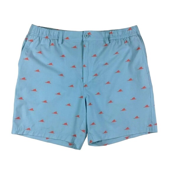 Tackle & Tides Shorts  Men's Size L  Elastic Waist Lightweight Hybrid Swim Blue - Picture 1 of 7